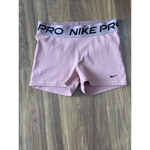 Nike Dri-Fit Women's Medium/M Dusty Rose Compression Workout Fitness Shorts EUC